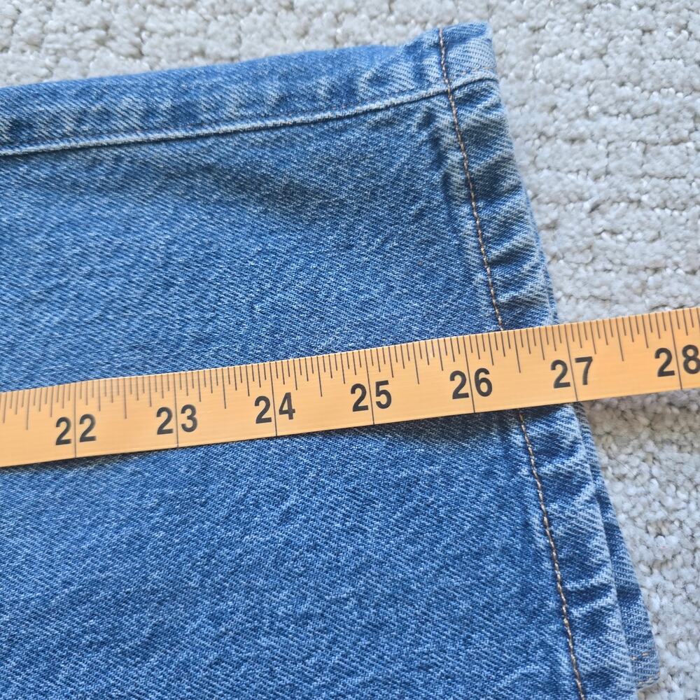 Lucky Brand Classic Pencil Denim Midi Skirt Size 26 Stretch Split Front/ Back - Picture 9 of 10